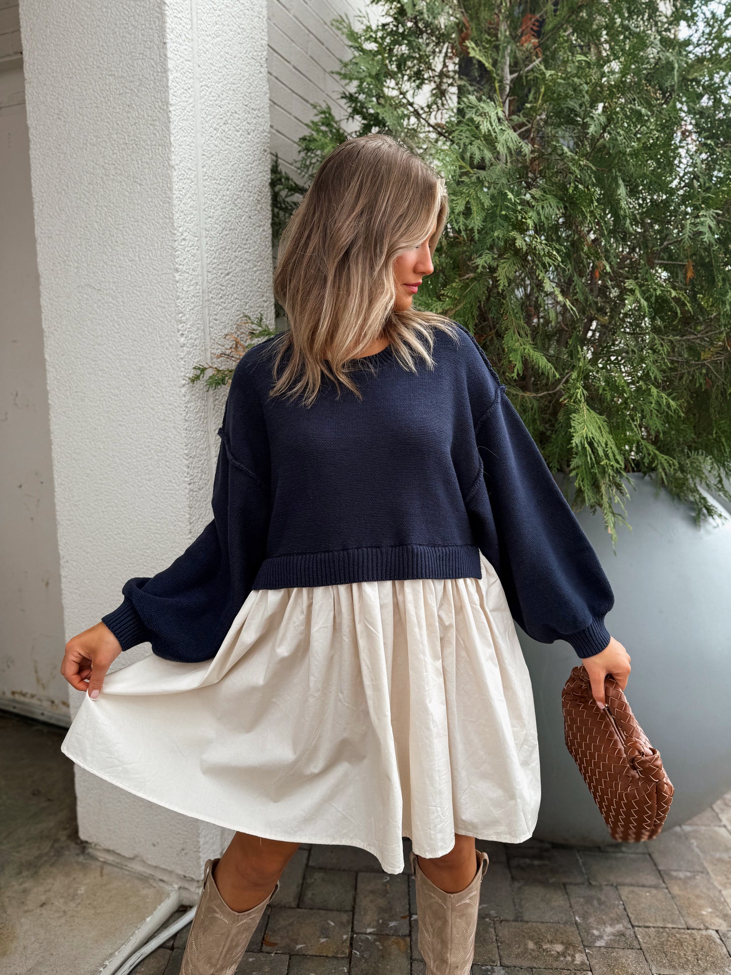The Isabel Dress: Navy