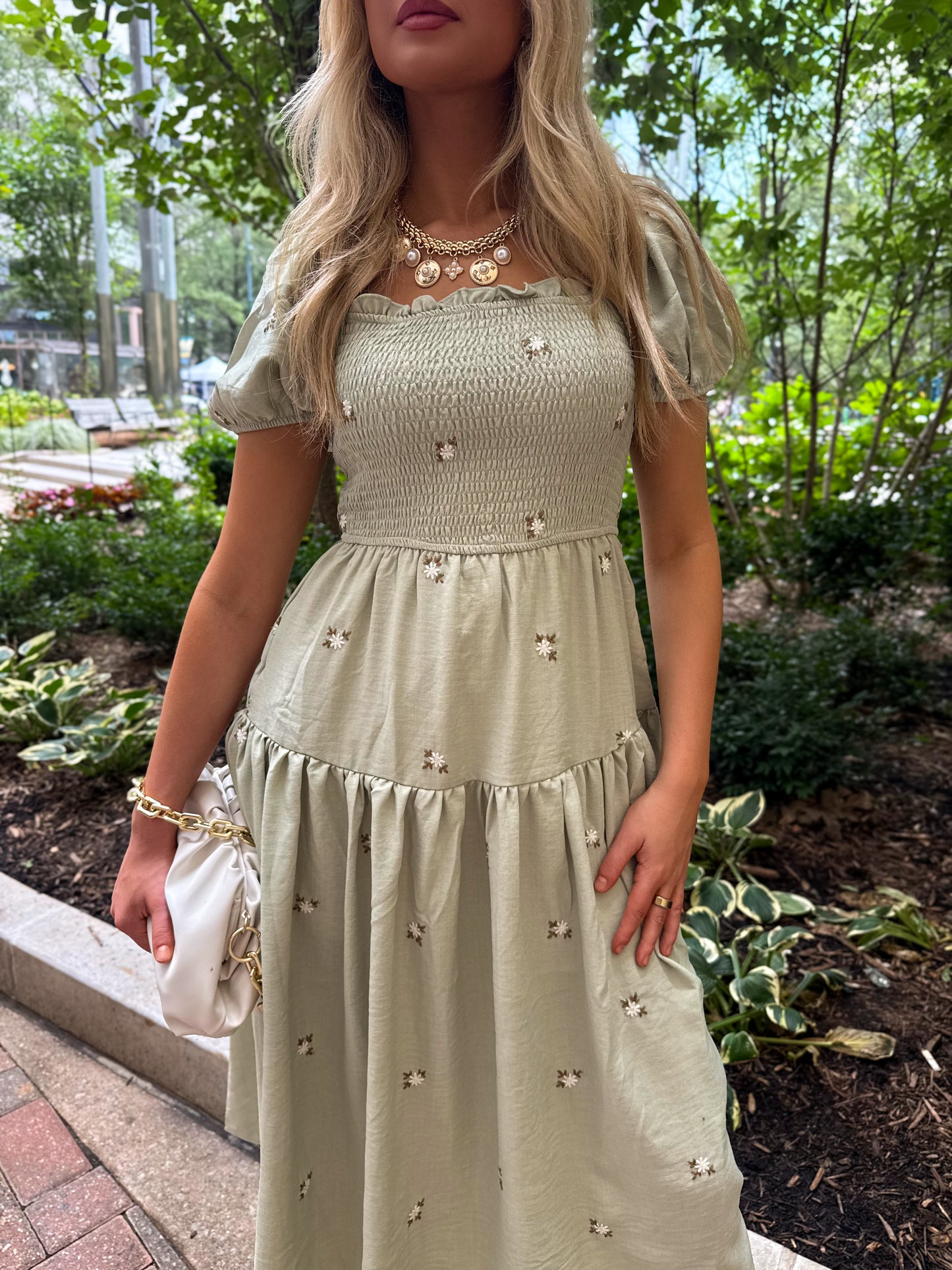 Sage Advice Midi Dress