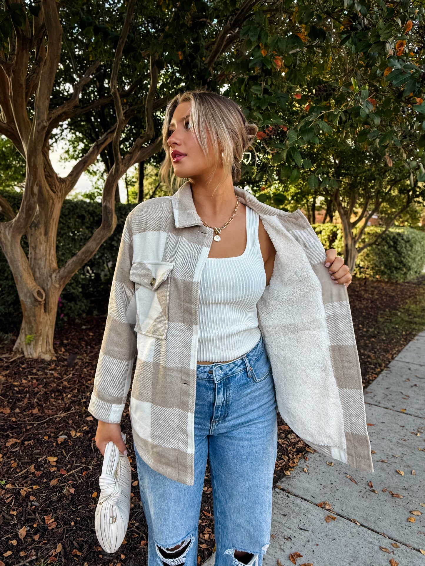 Bella Teddy Plaid Shacket