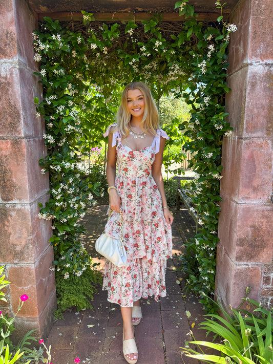 Stay Sweet Floral Tiered Maxi Dress