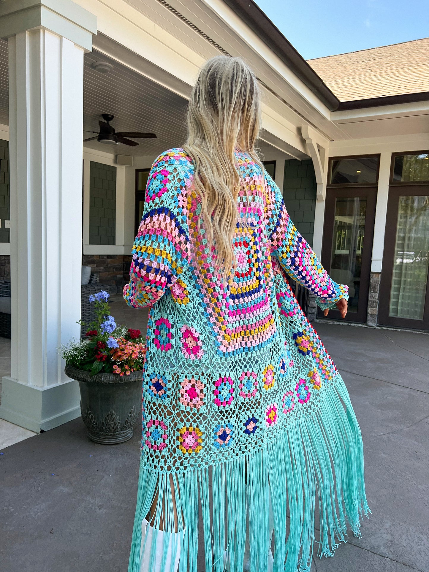 All I Really Want Crochet Duster: Jade