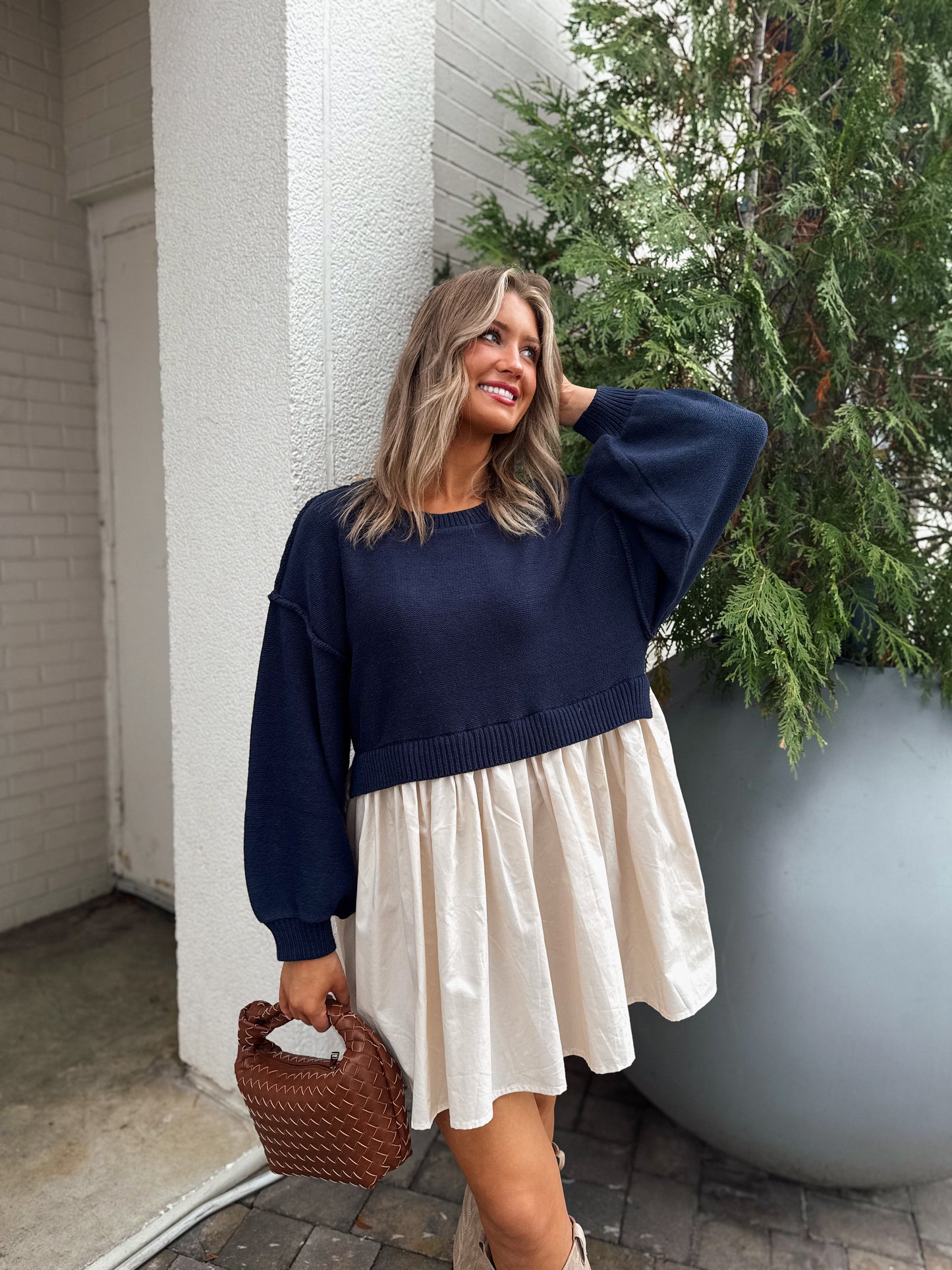 The Isabel Dress: Navy