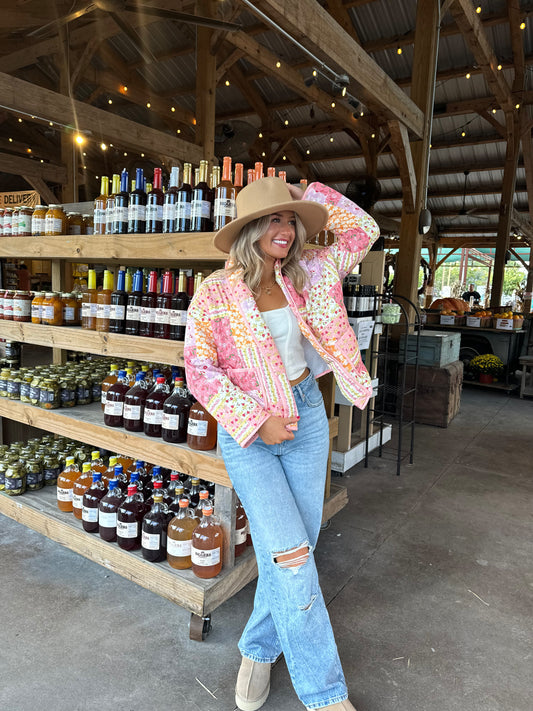 Set Me Free Floral Jacket