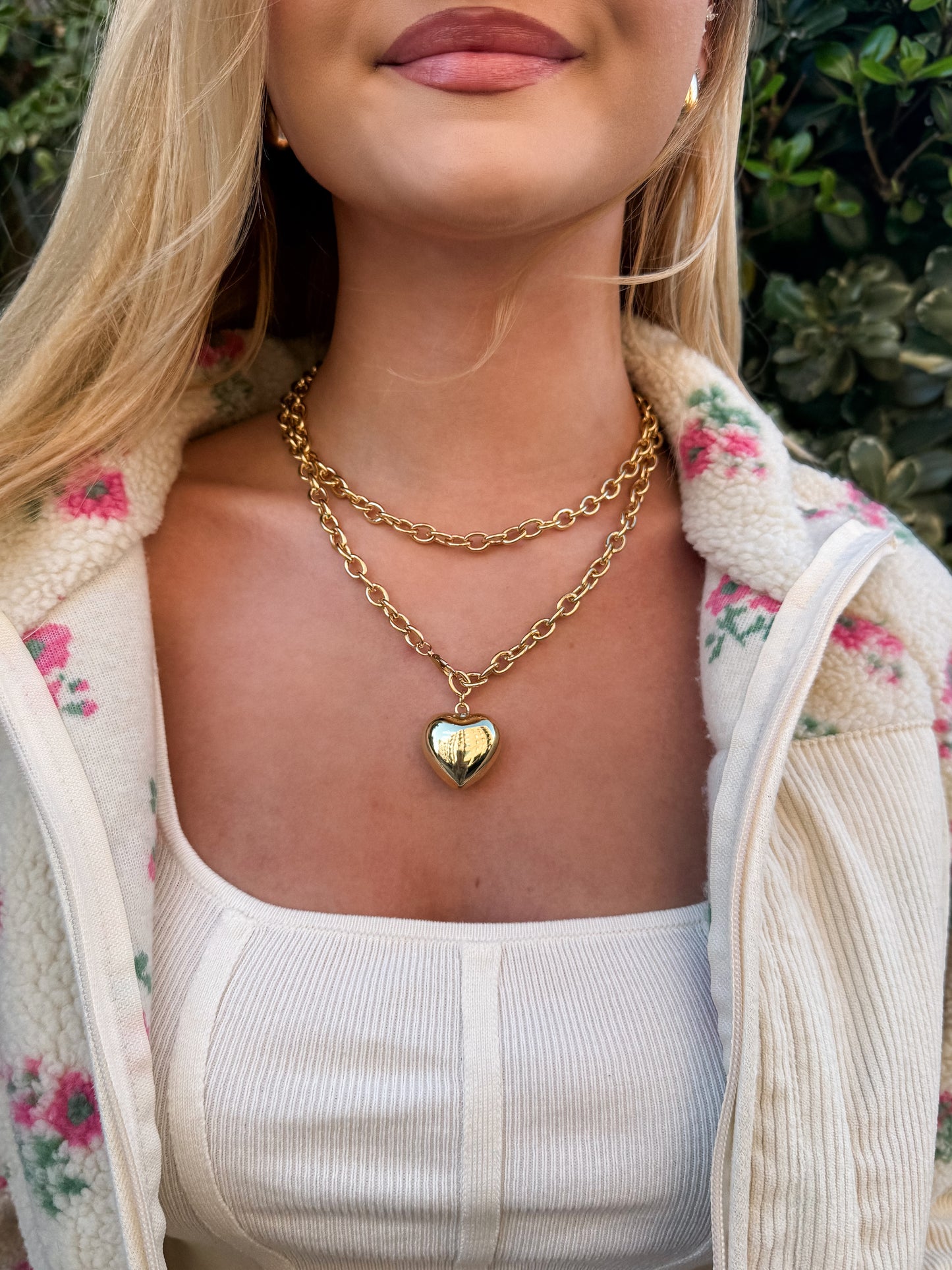 Golden Promise Heart Necklace