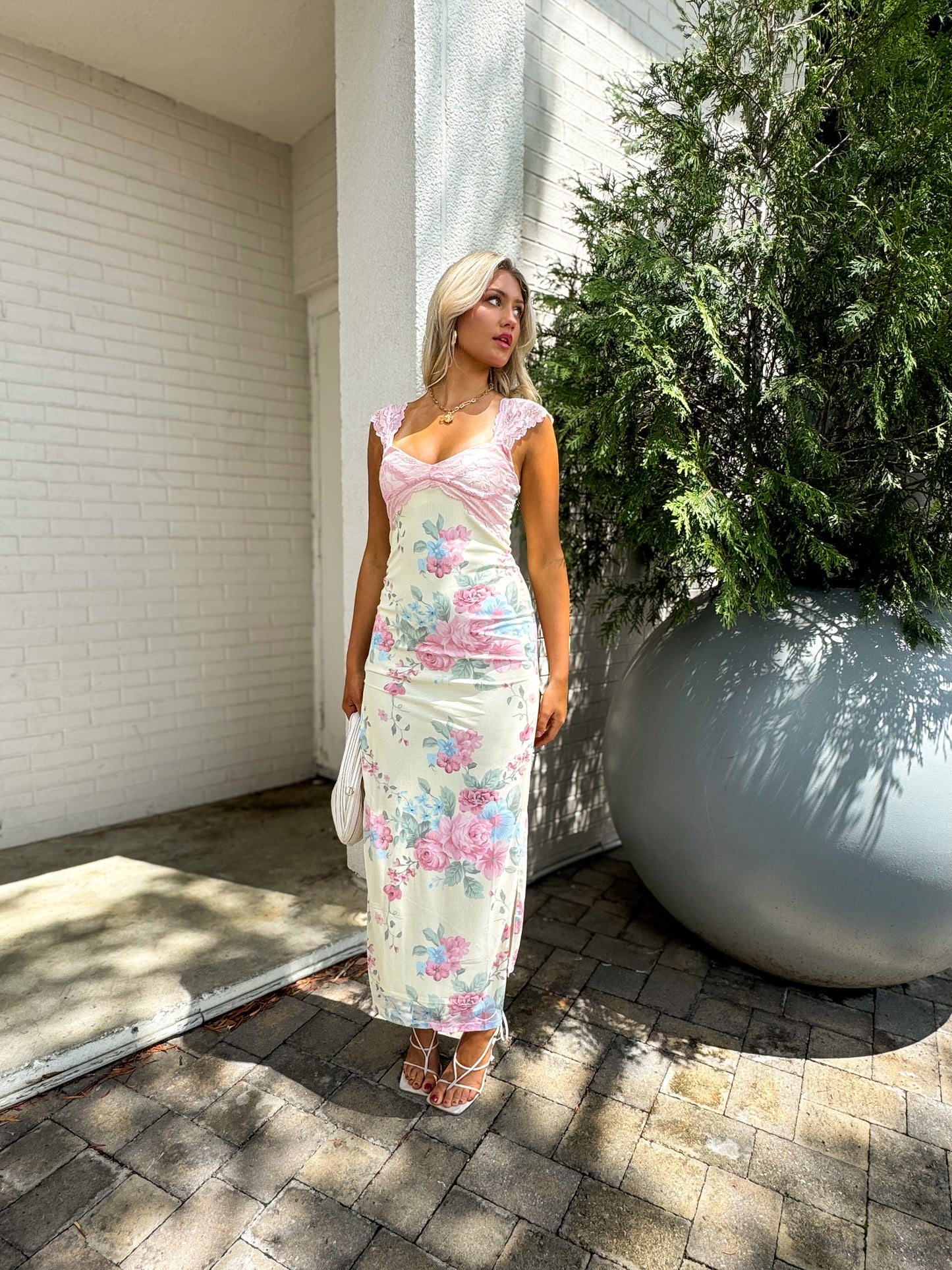 Never Bothered Floral Dress