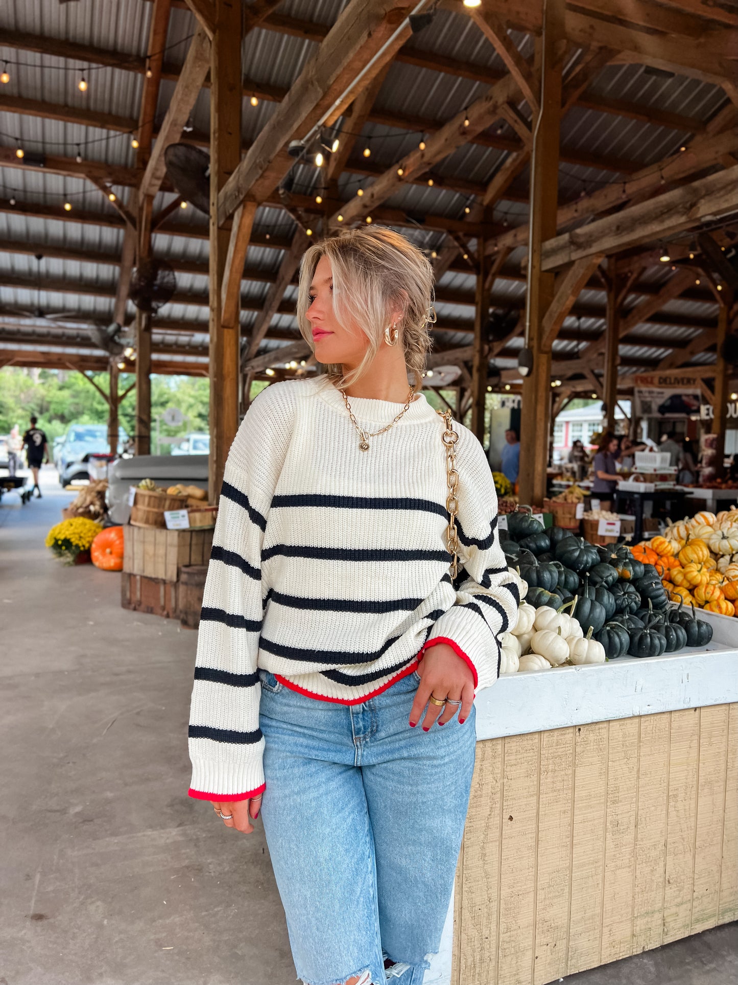 Stripe A Pose Sweater