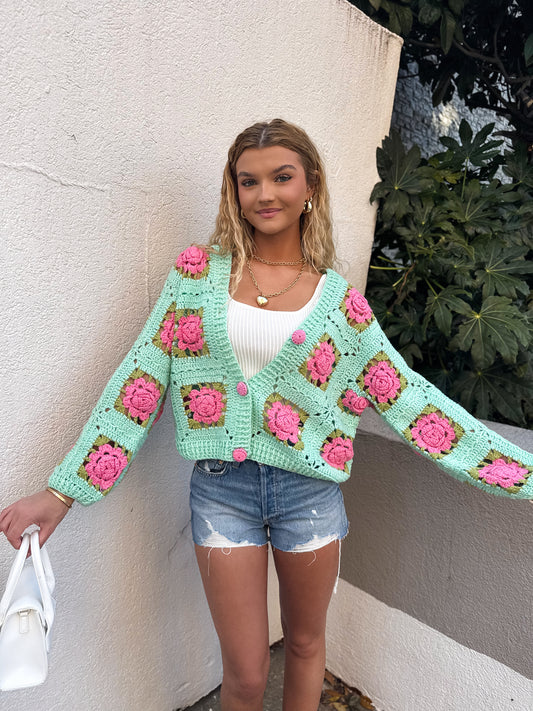 The Blooming Garden Crochet Cardigan