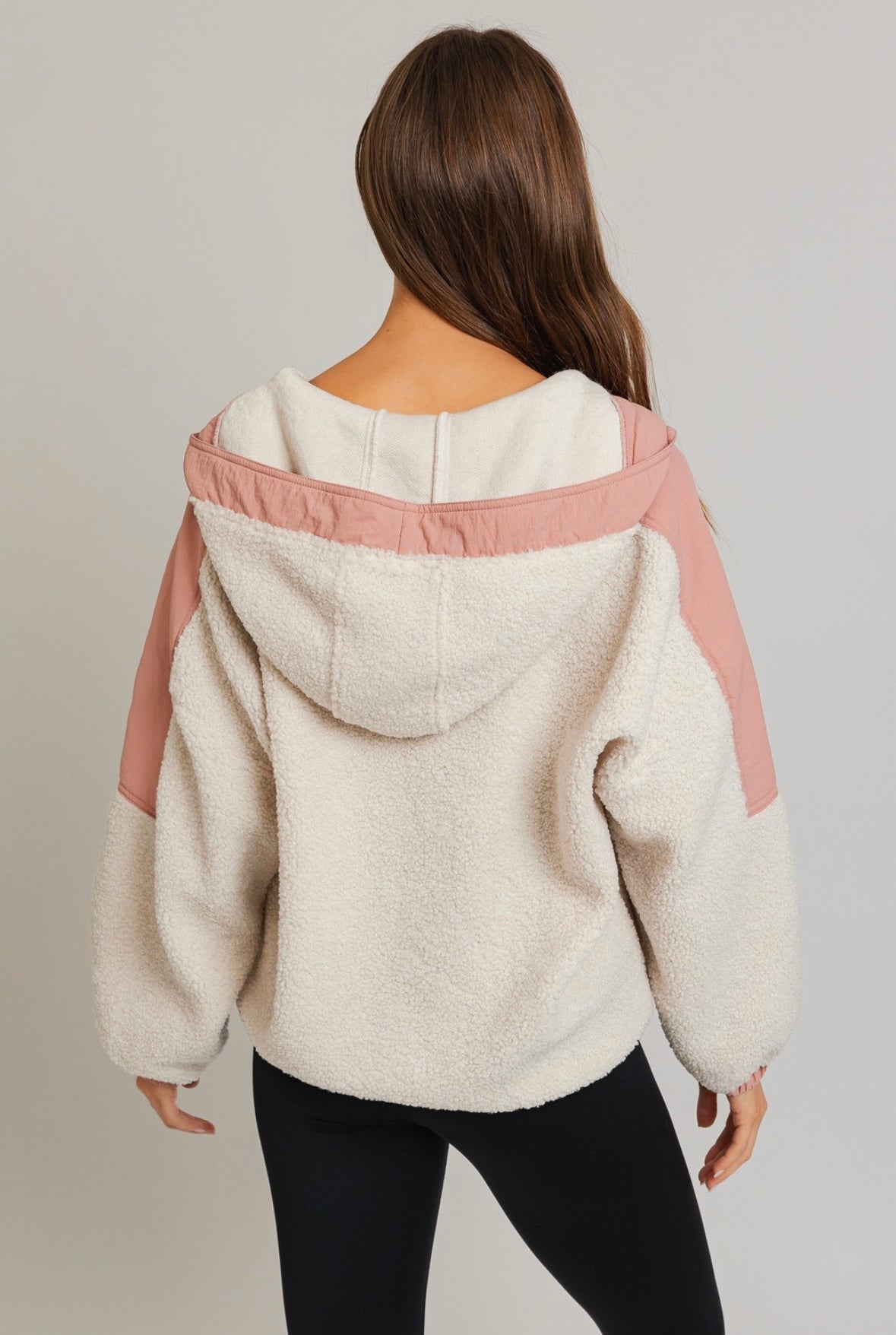 Fine Line Sherpa Pullover