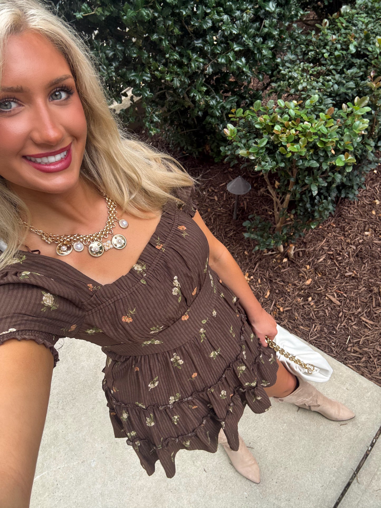 Falling for You Floral Mini Dress