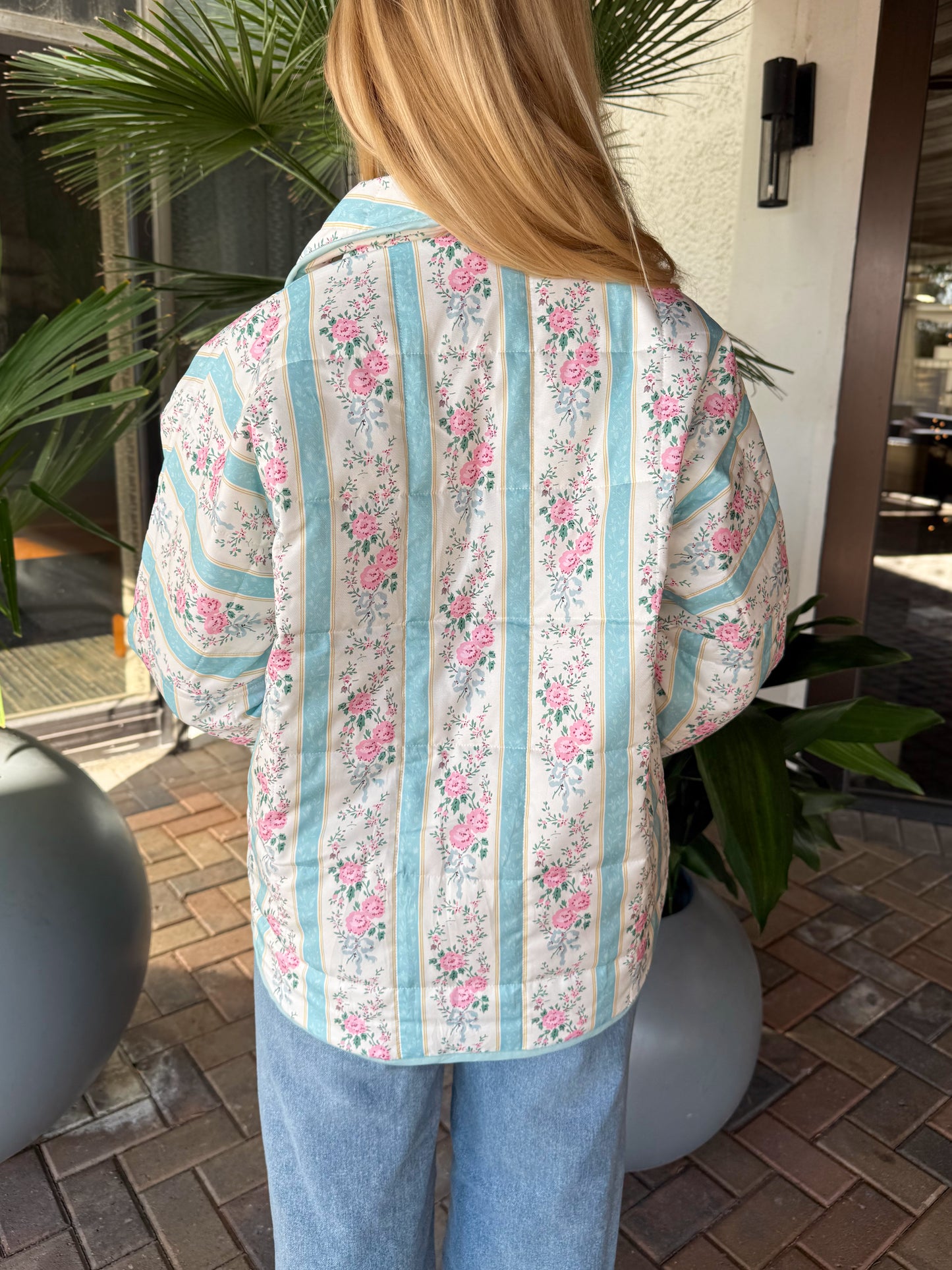 Pastel Bloom Quilted Jacket