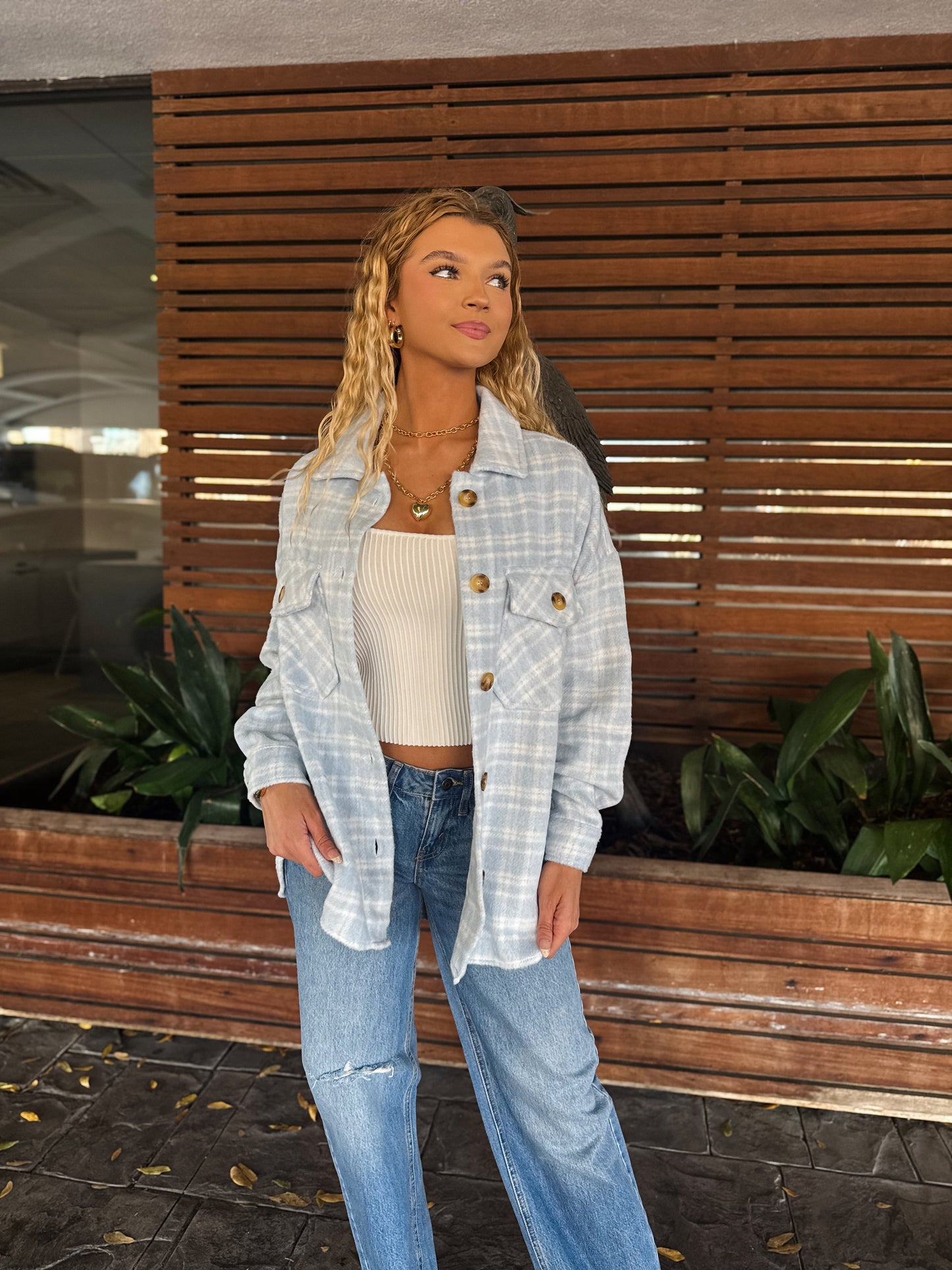 The Blue Skies Plaid Shacket