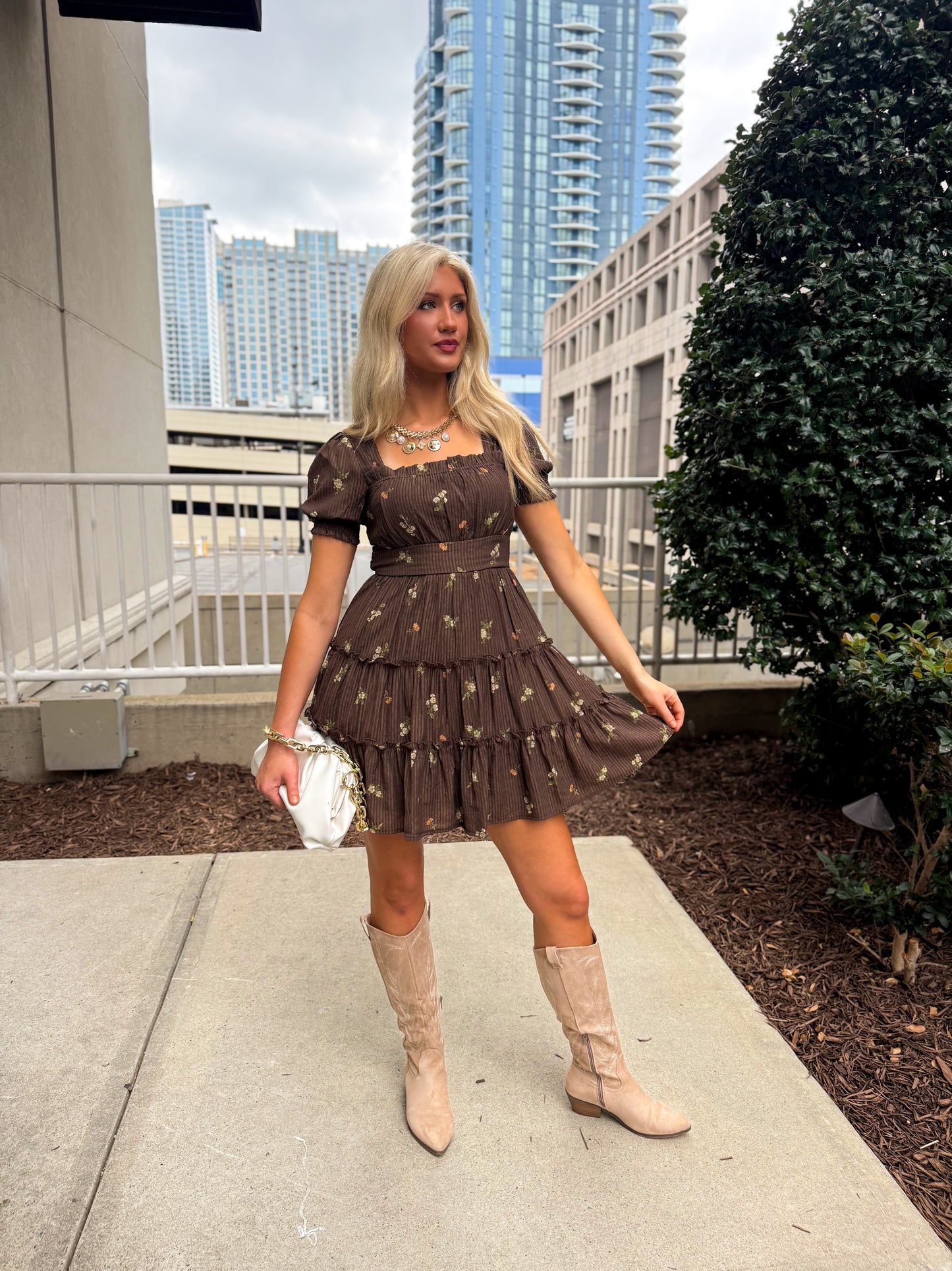 Falling for You Floral Mini Dress