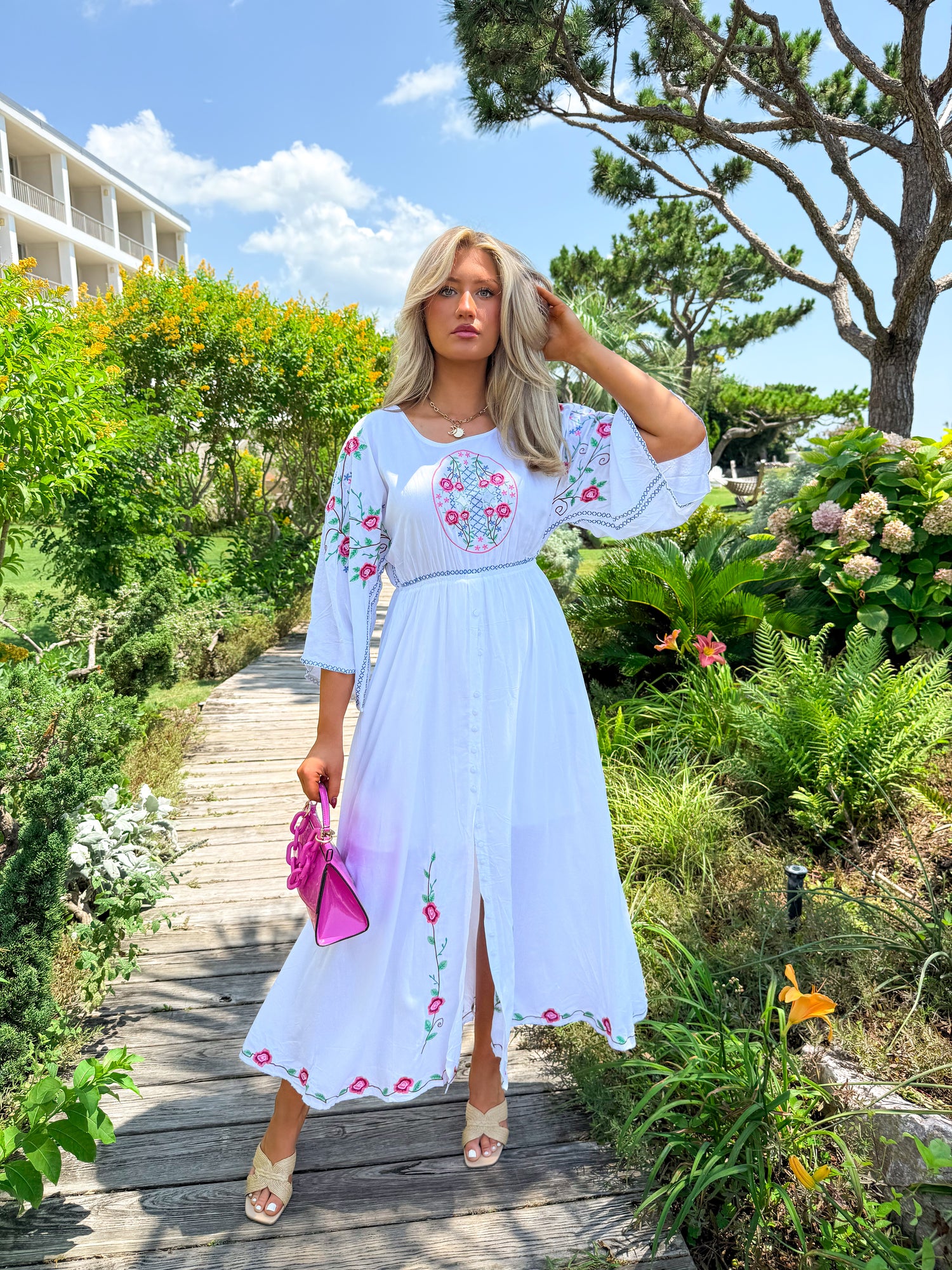 tapestry dress The Vivian Dress in Peach Tapestry 2 / Peach Tapestry