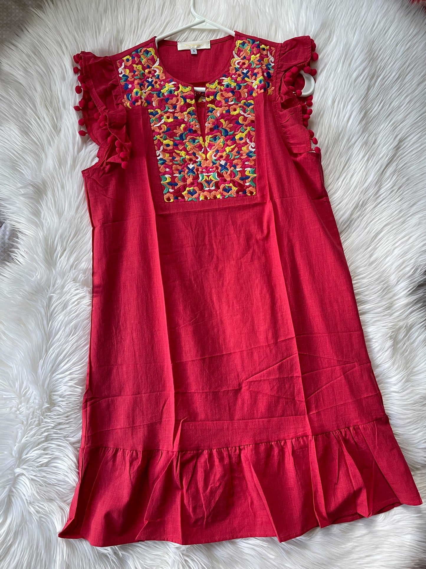 It’s All In The Details Dress: Red