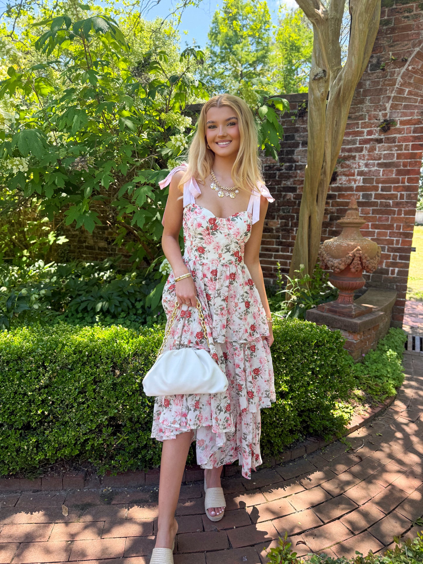 Stay Sweet Floral Tiered Maxi Dress