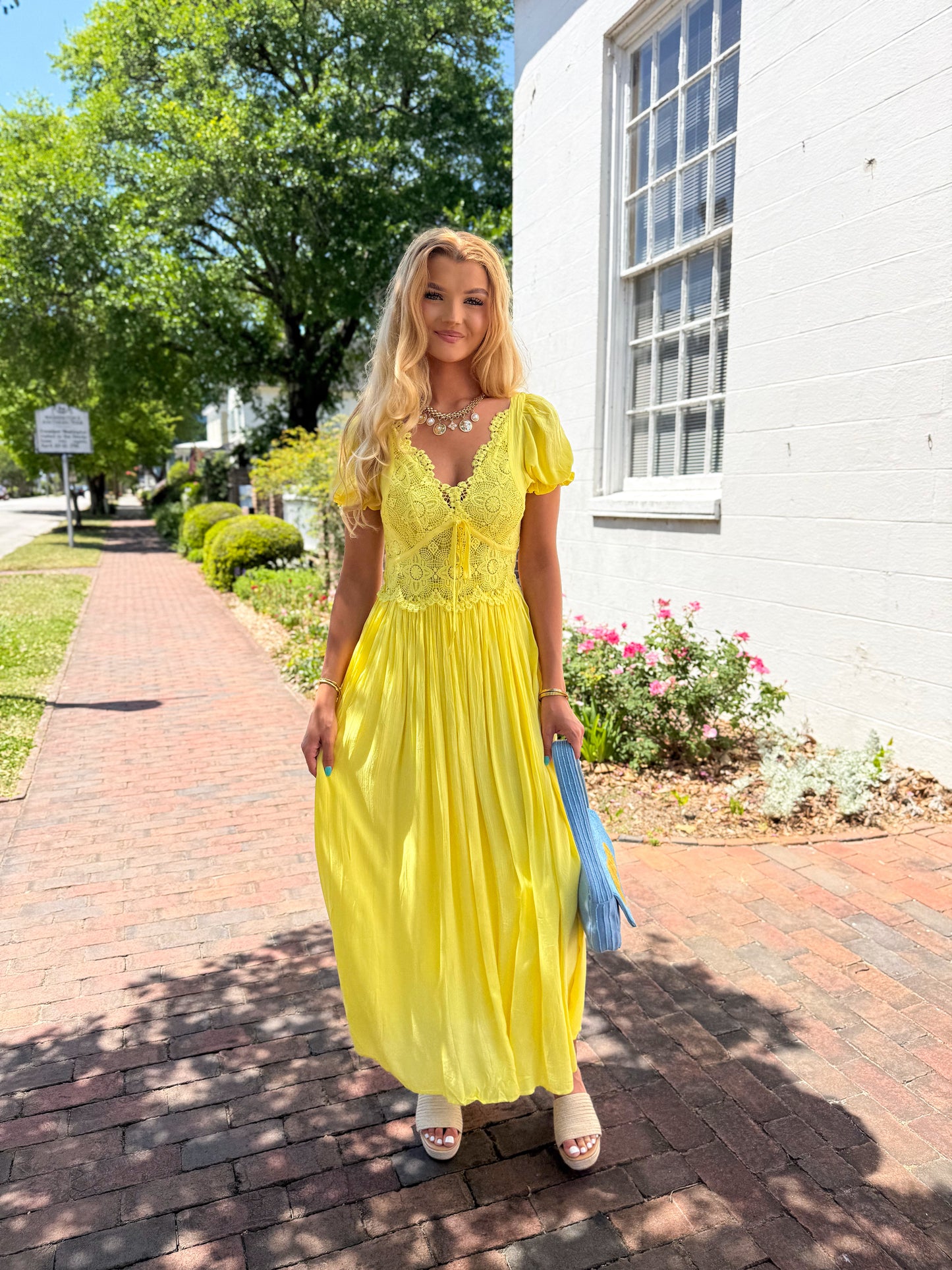 Delicate Daydream Yellow Dress