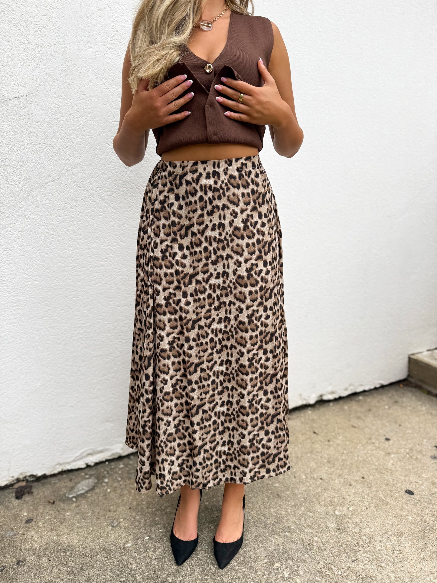 Autumn Wild Midi Skirt