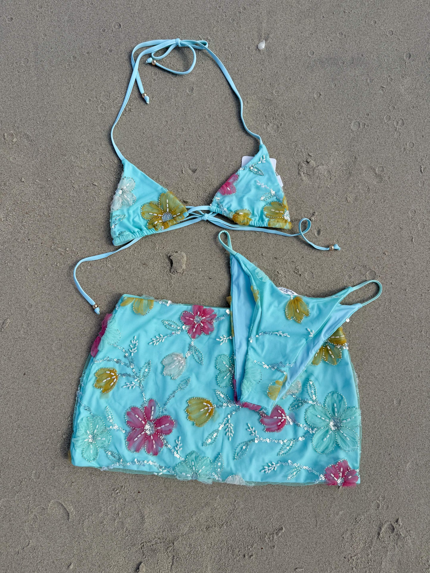 Making Waves 3 Piece Set: Aqua Blue