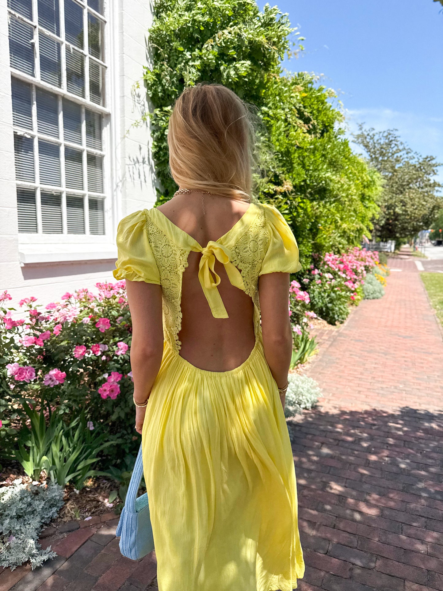 Delicate Daydream Yellow Dress