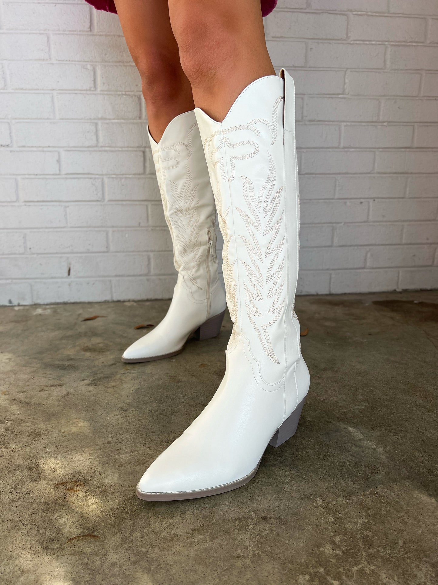 Going Country White Cowboy Boots