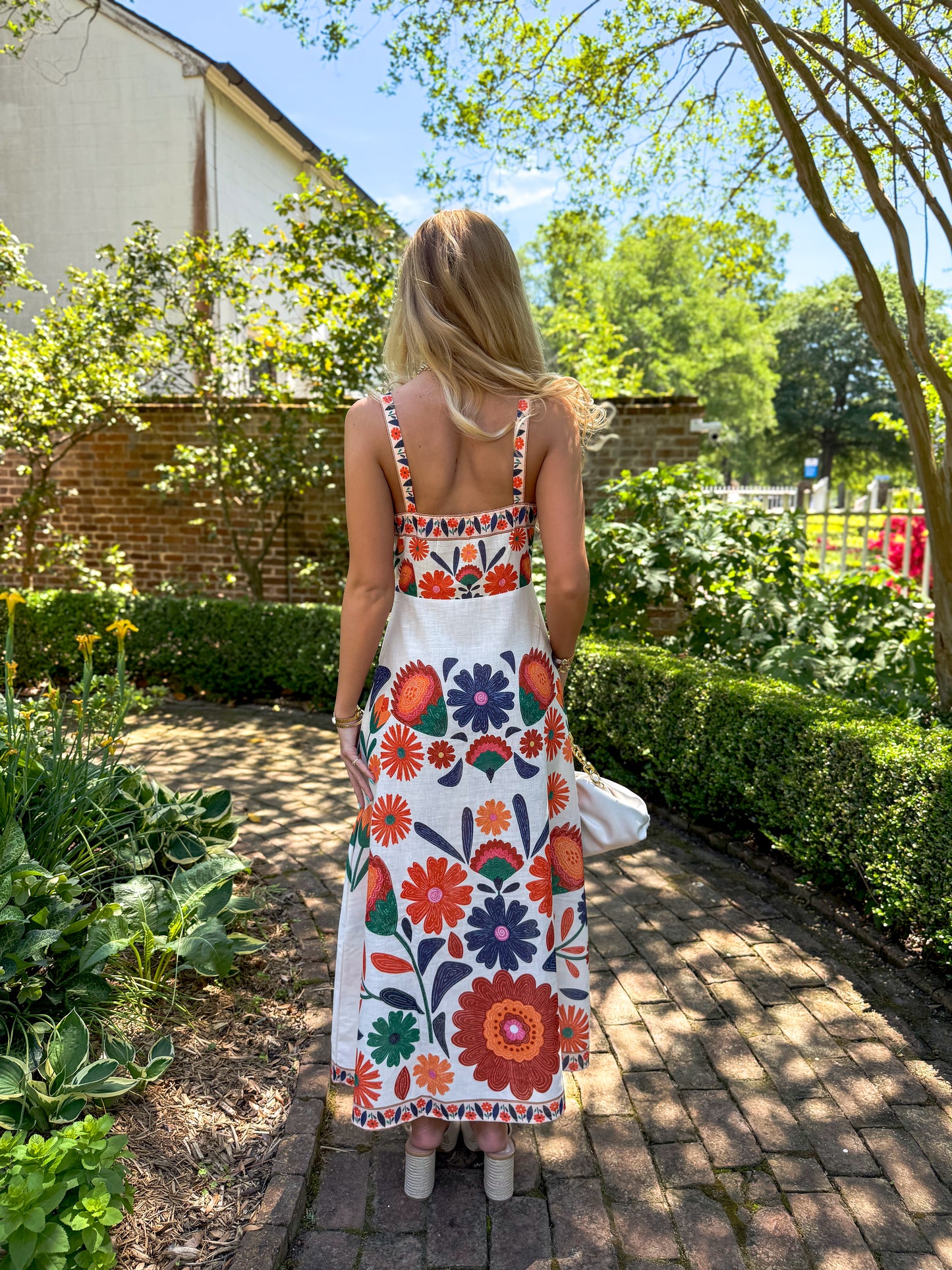Island Spritz Floral Midi Dress