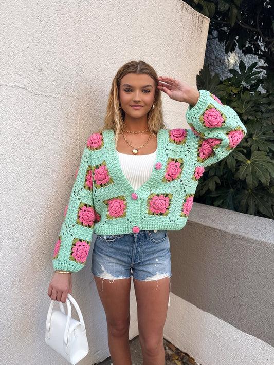 The Blooming Garden Crochet Cardigan