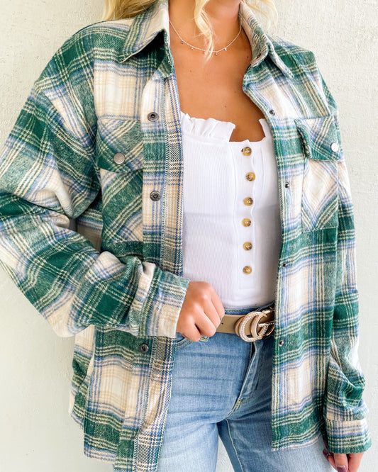 Evergreen Plaid Shacket