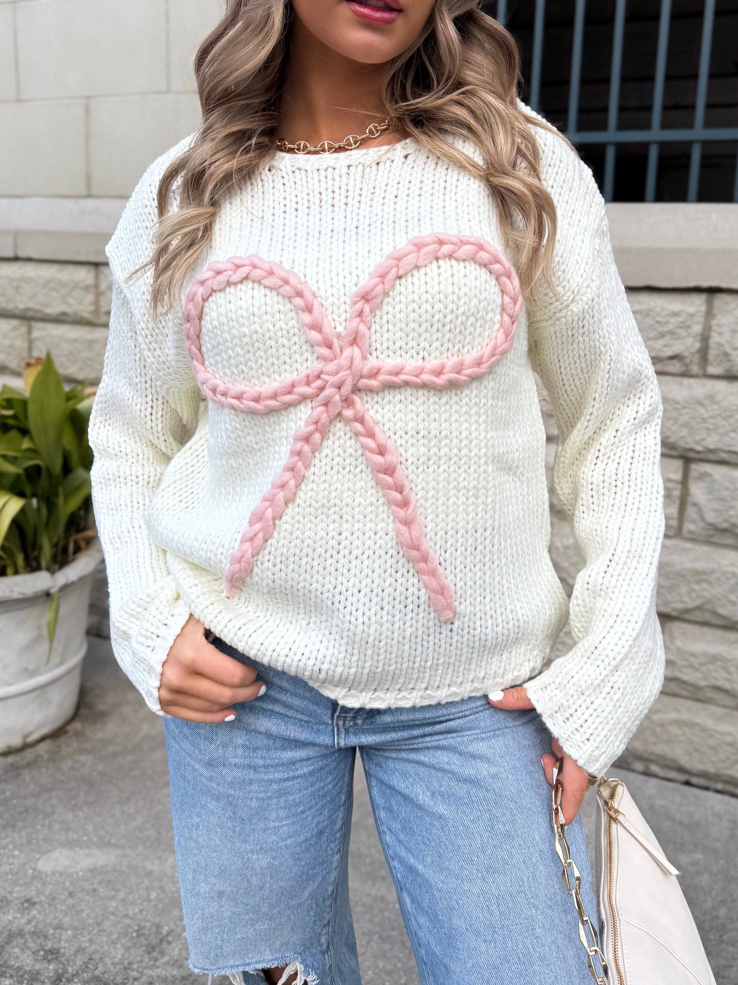 True Romance Bow Sweater