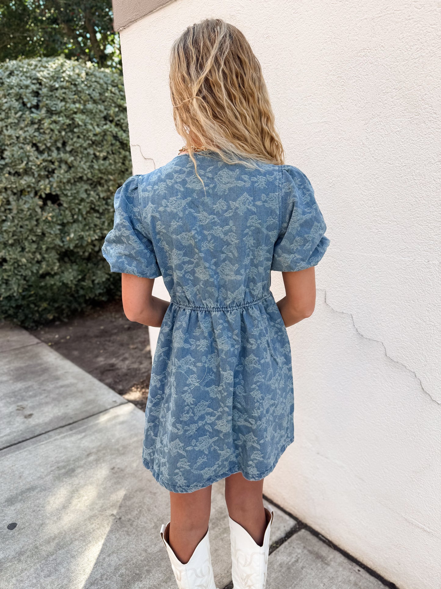 Bluebell Rose Denim Dress