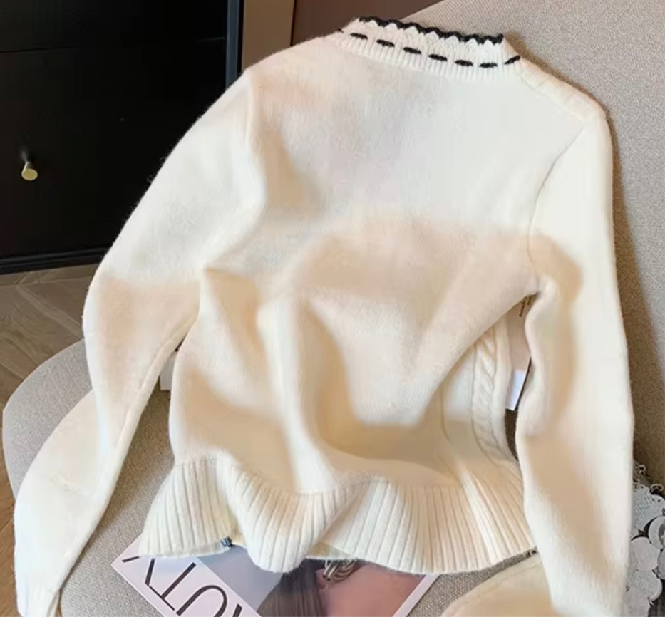 Just A Girl Bow Sweater