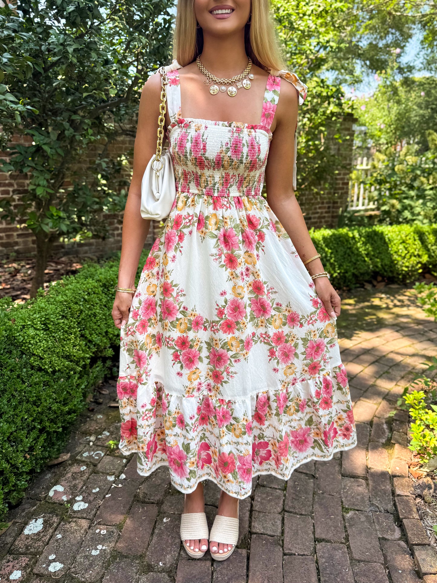 Adrianna Floral Midi Dress