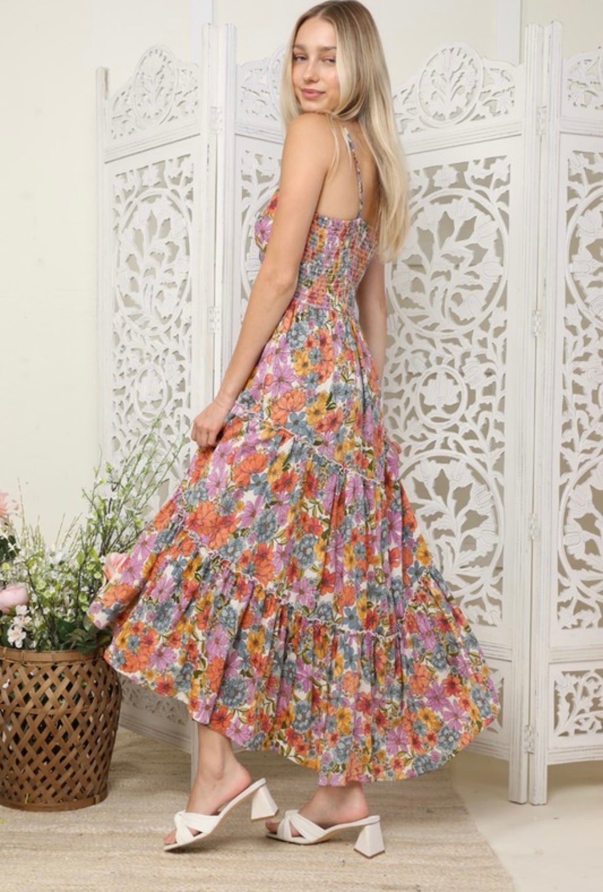 In The Air Floral Dress