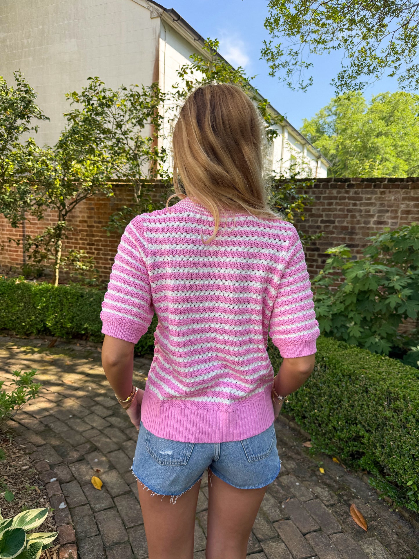Vida Pink Bow Top