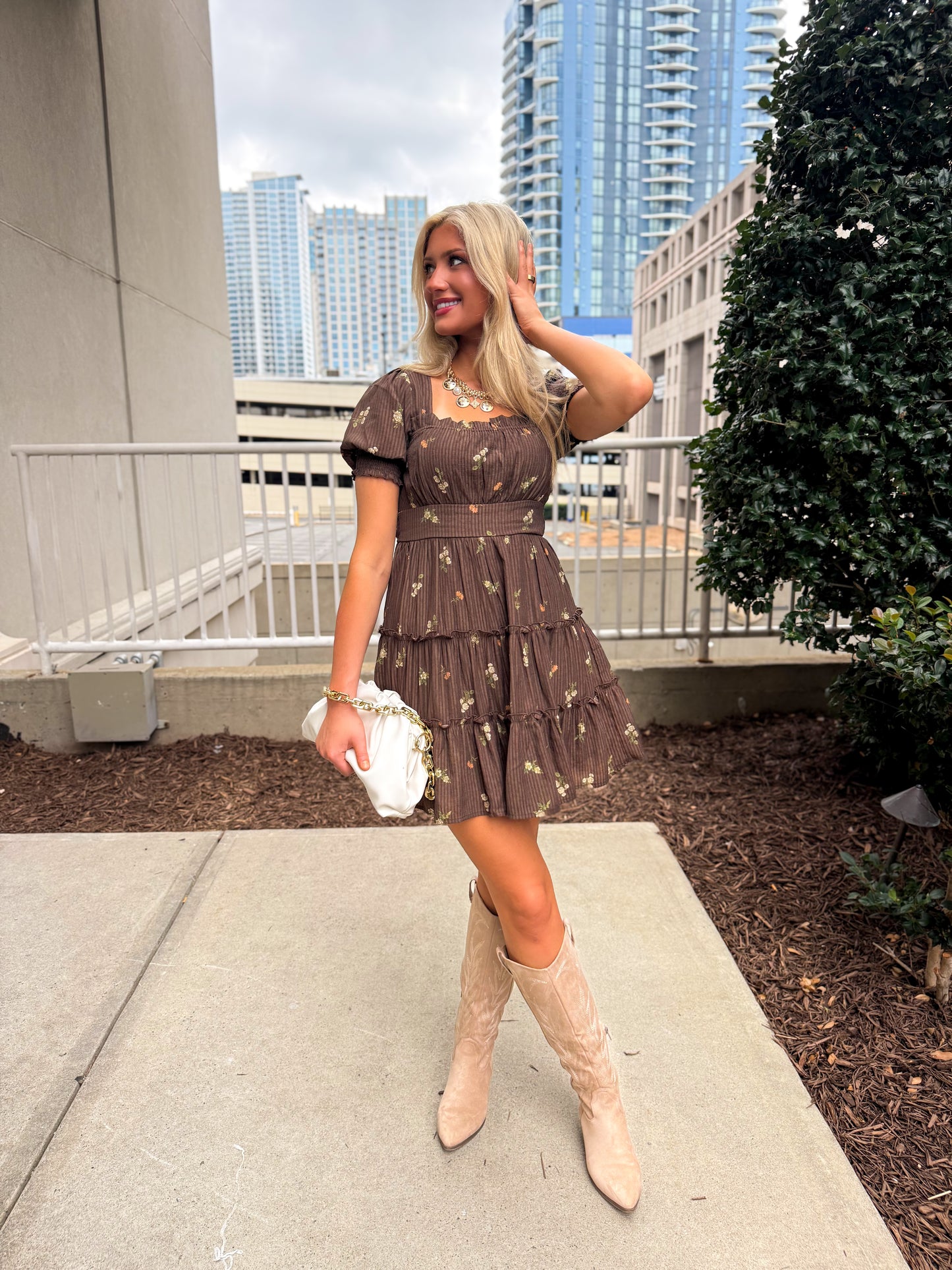 Falling for You Floral Mini Dress