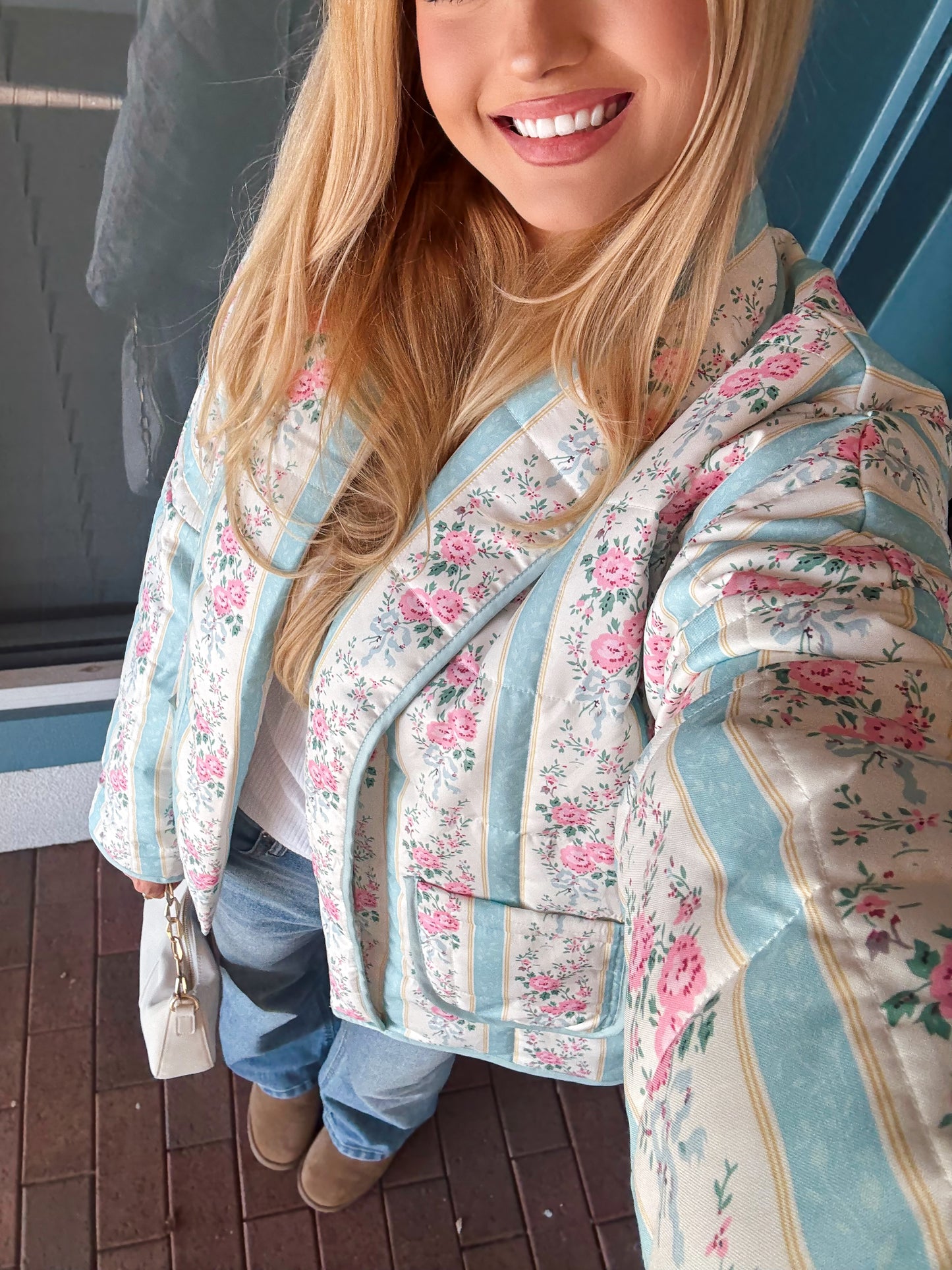 Pastel Bloom Quilted Jacket