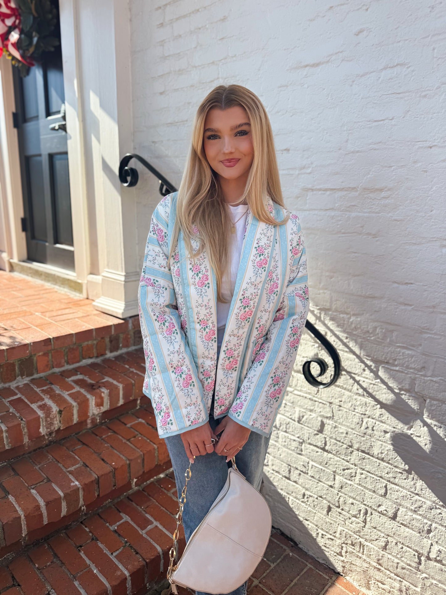 Pastel Bloom Quilted Jacket