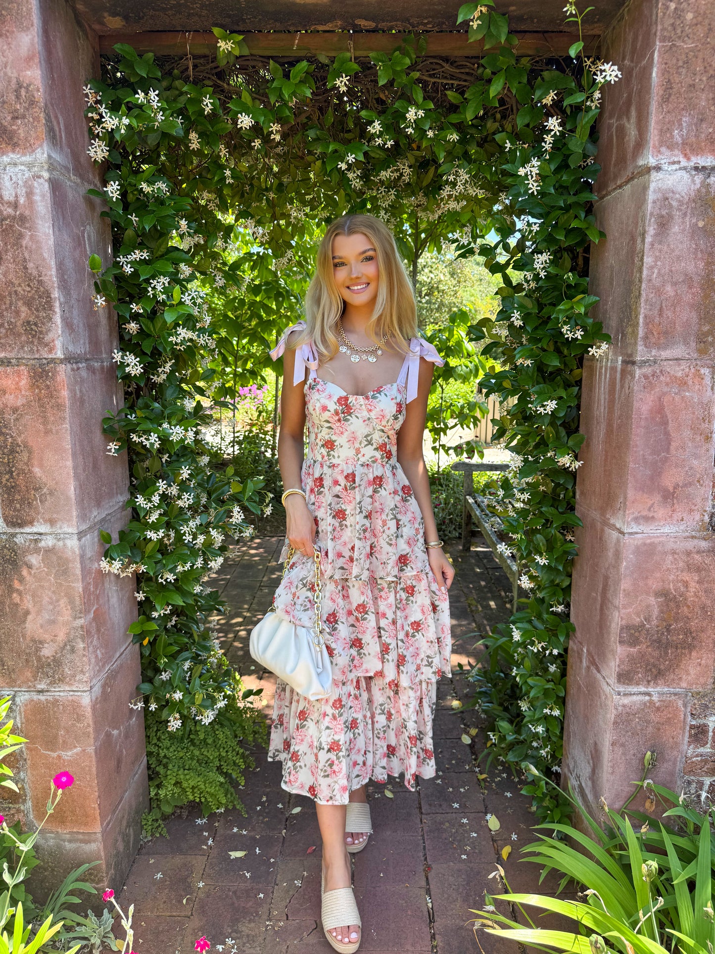 Stay Sweet Floral Tiered Maxi Dress
