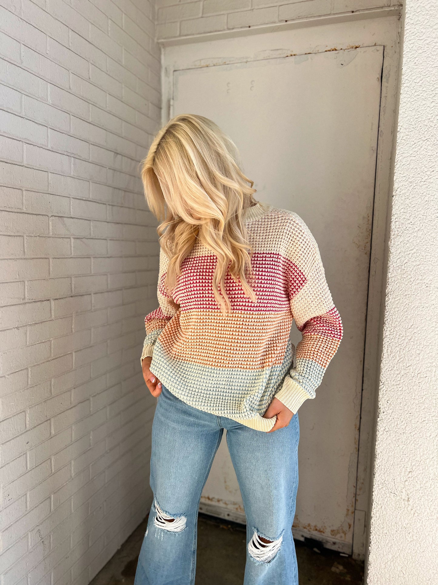 Movies & Chill Colorblock Sweater