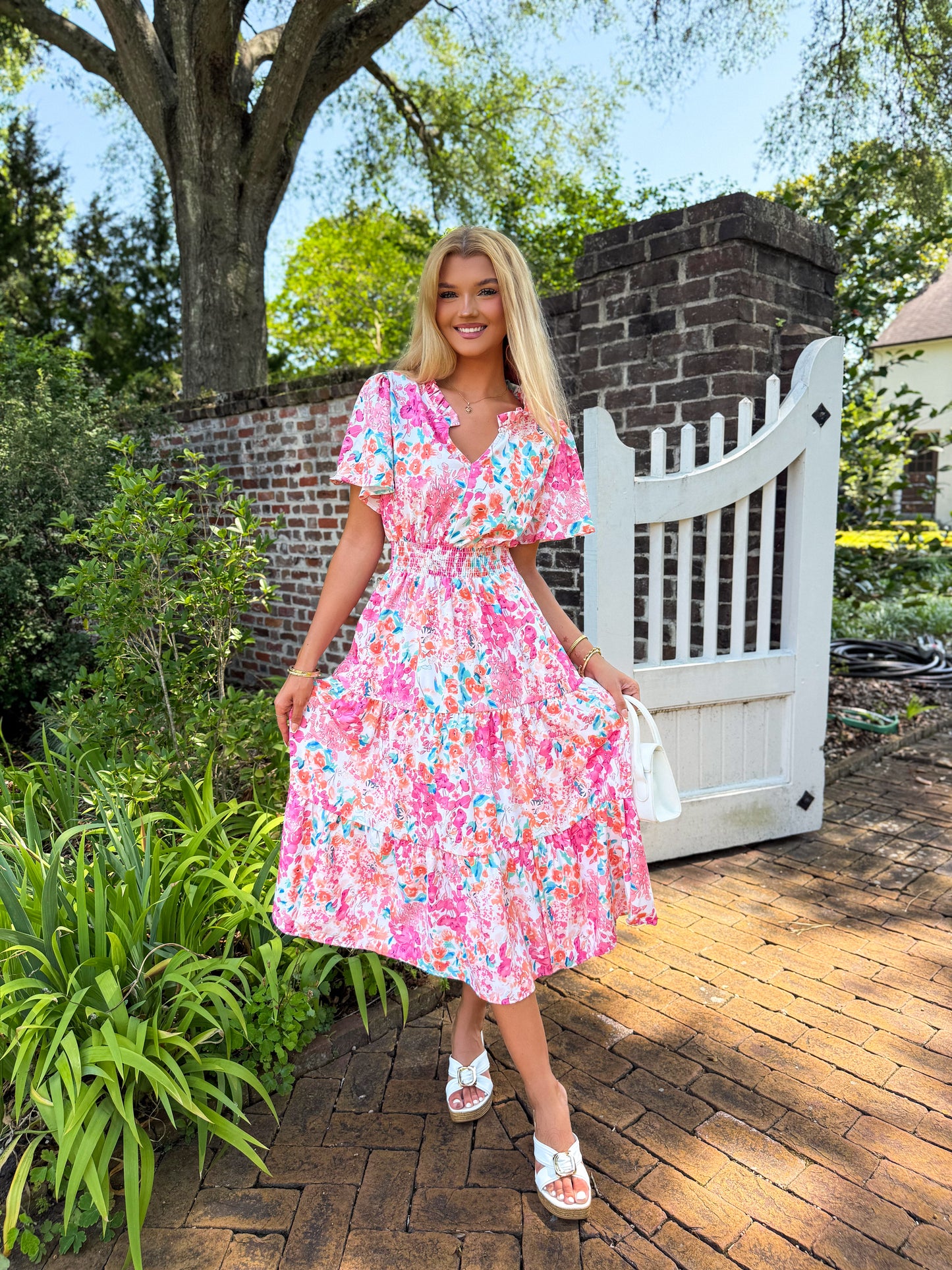Millie Floral Midi Dress