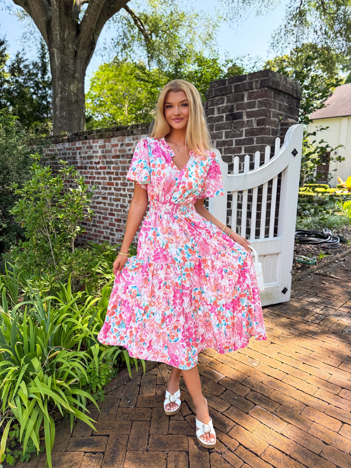 Millie Floral Midi Dress