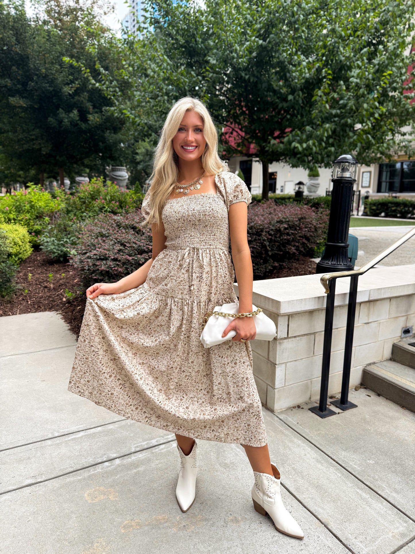Autumn Whisper Midi Dress