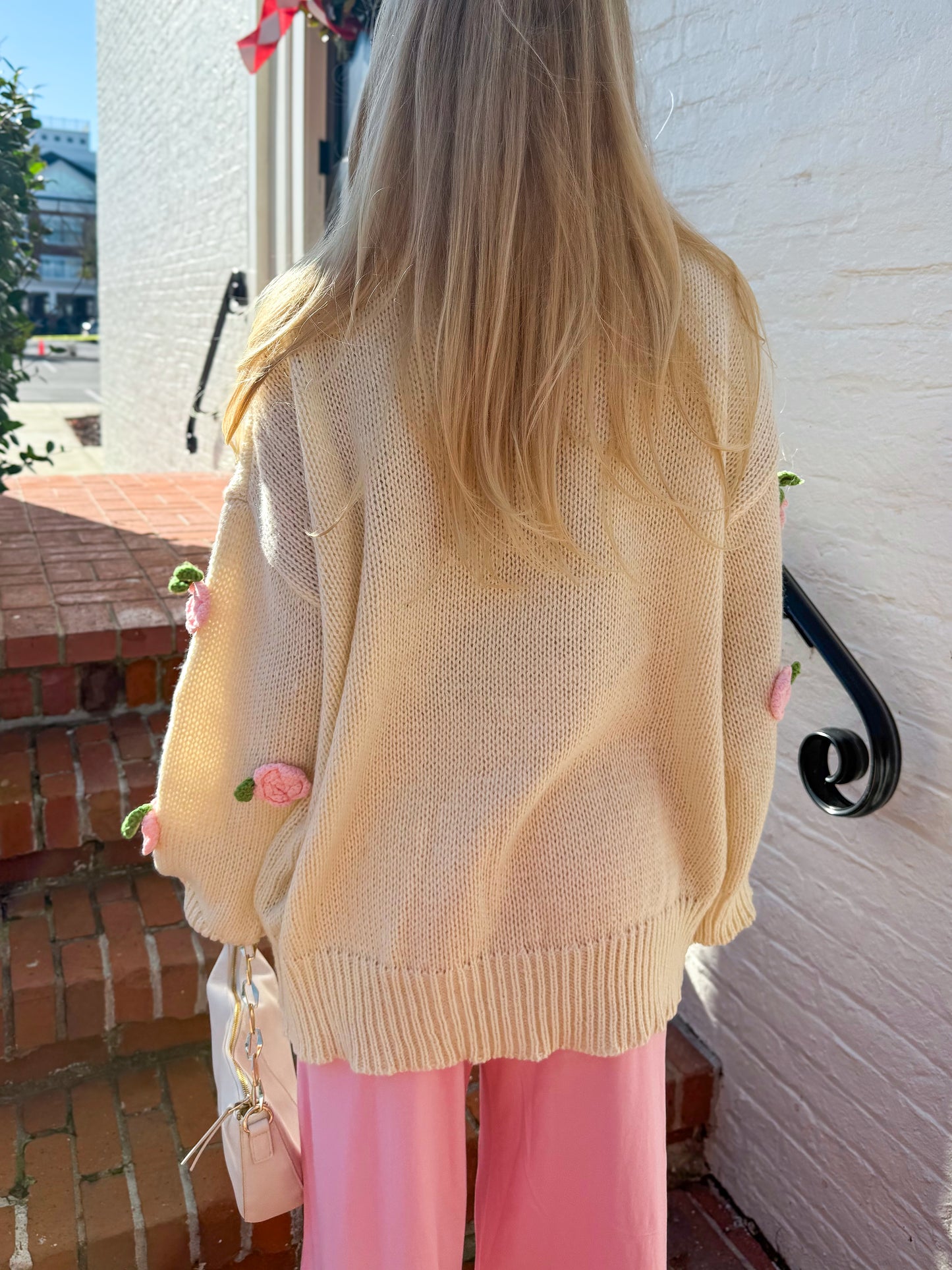 Rosette Romance Oversized Sweater