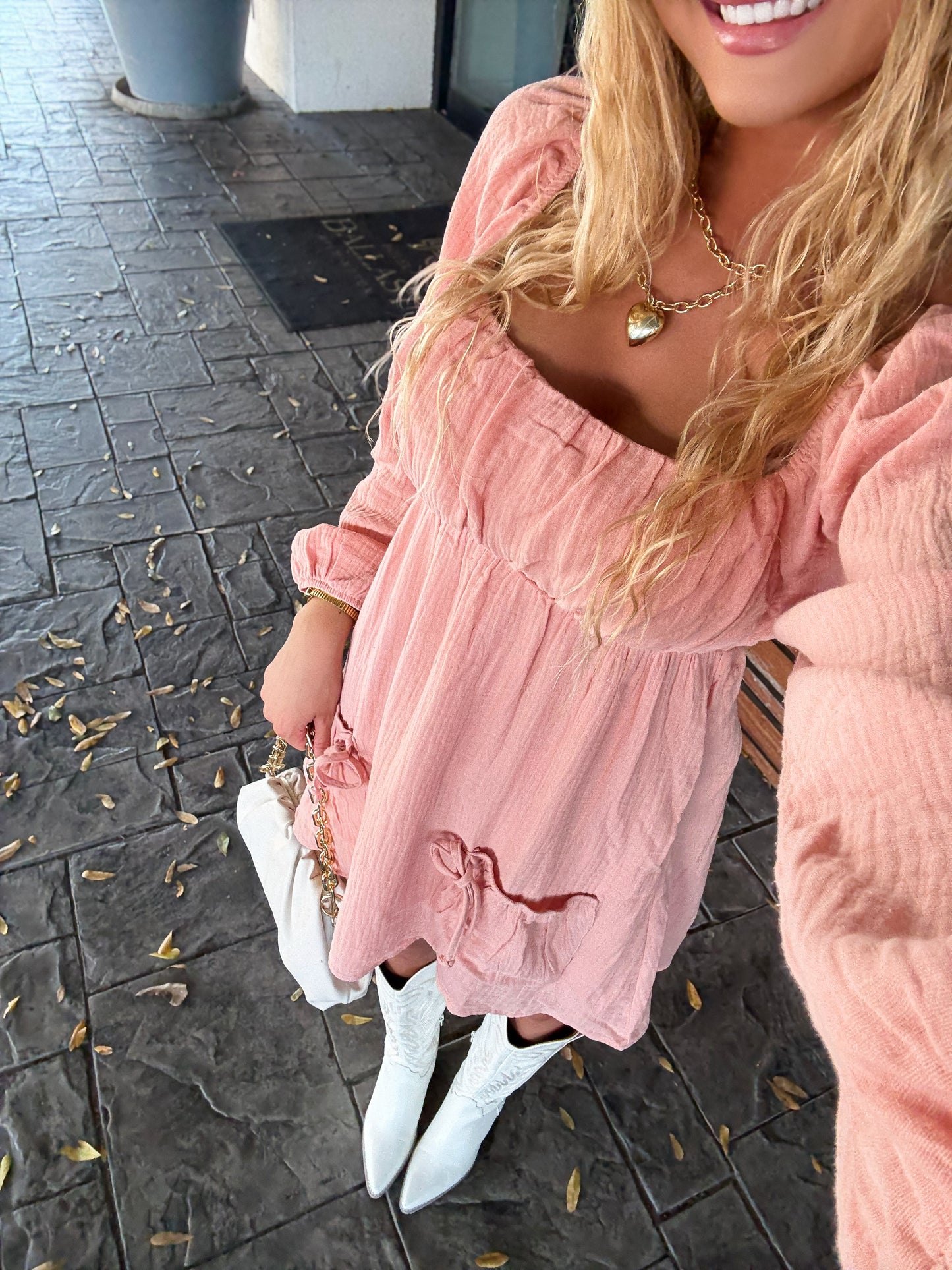 Blushing Breeze Mini Dress