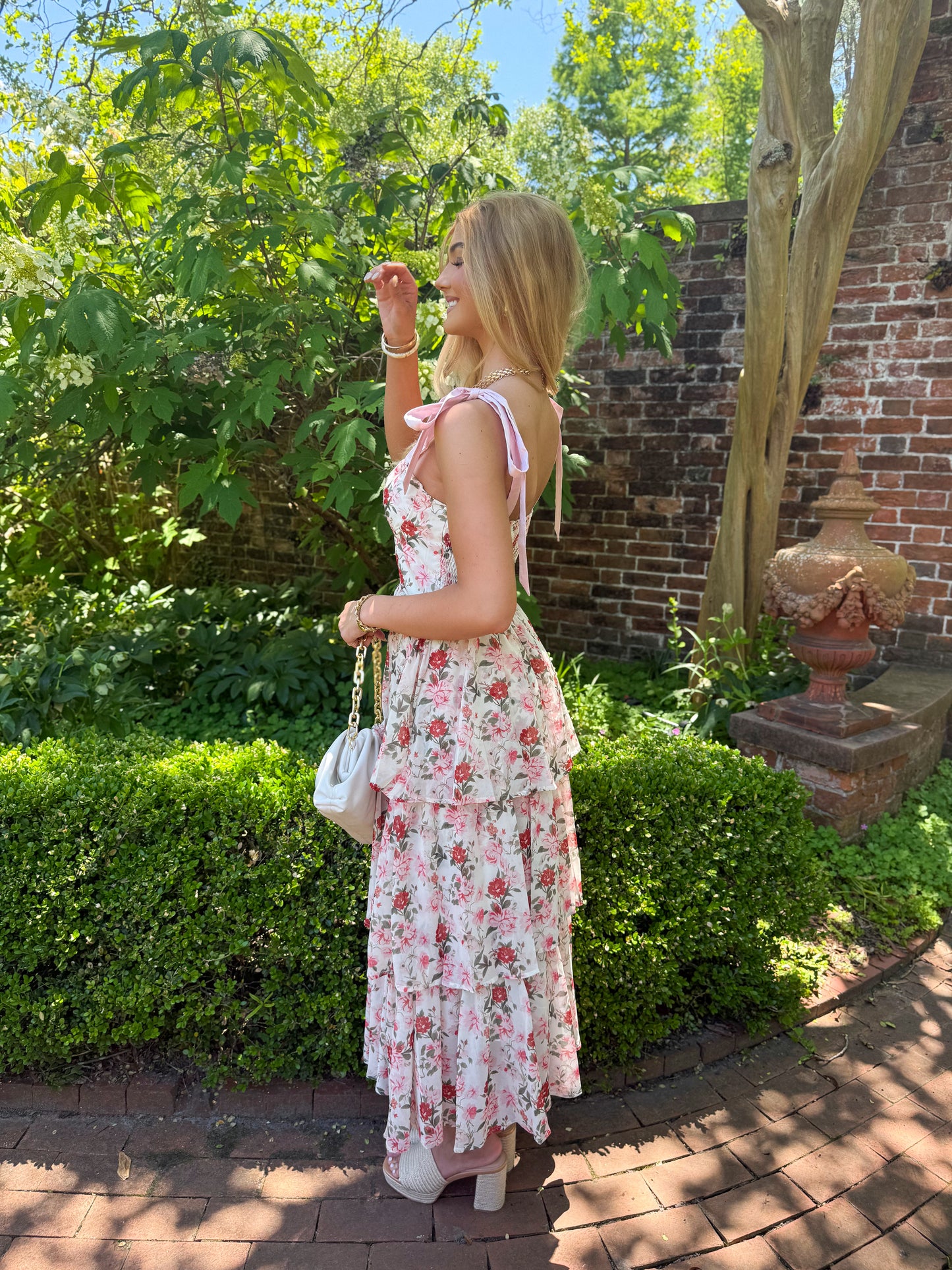 Stay Sweet Floral Tiered Maxi Dress