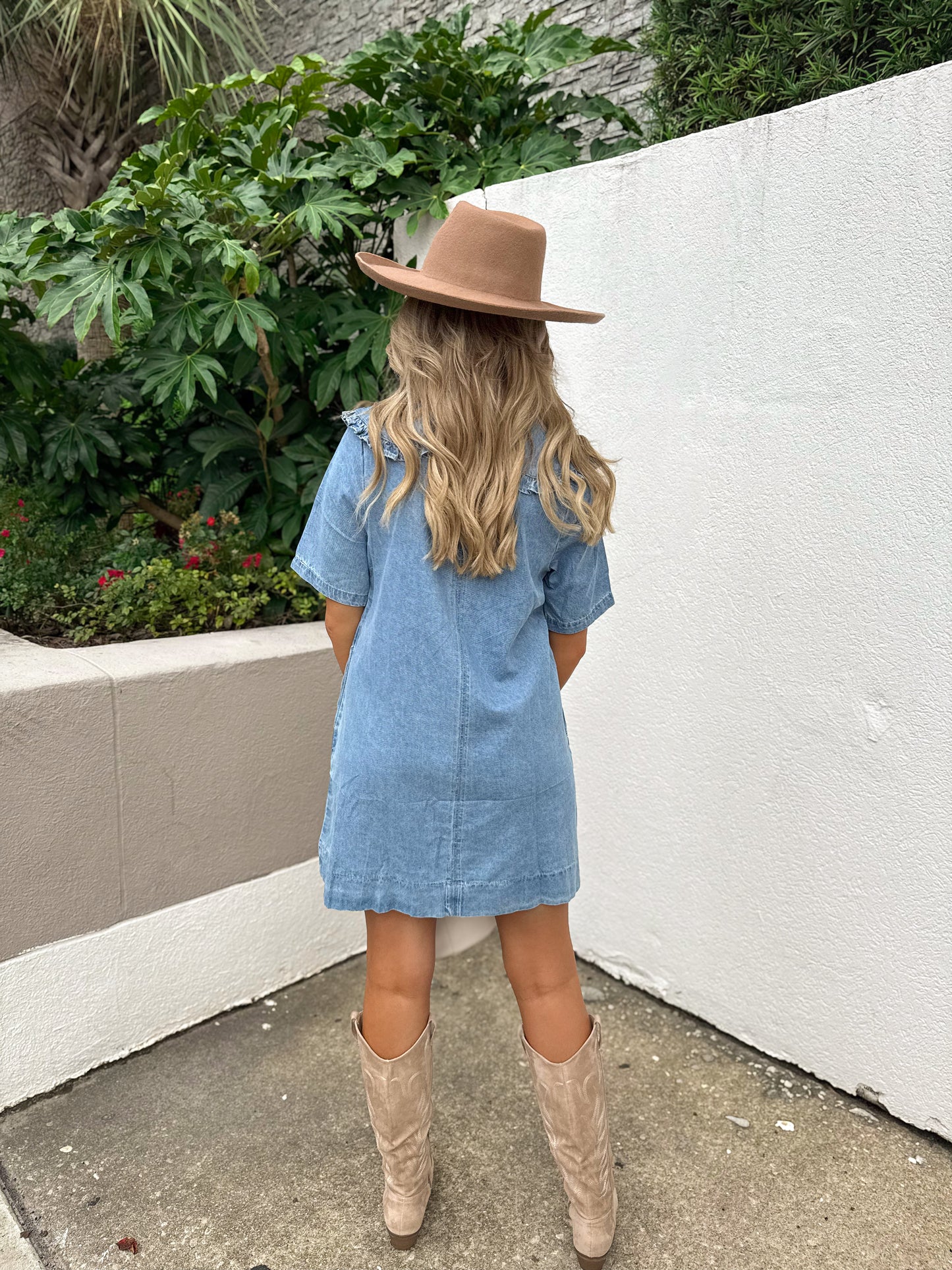 Dusty Skies Denim Dress