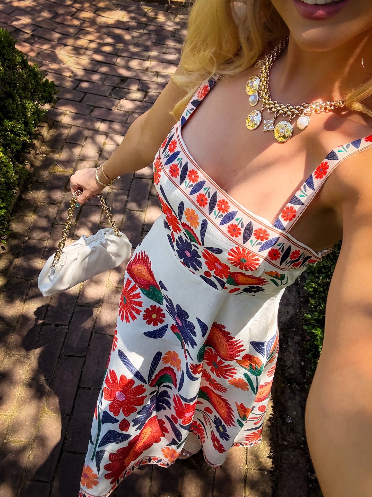 Island Spritz Floral Midi Dress