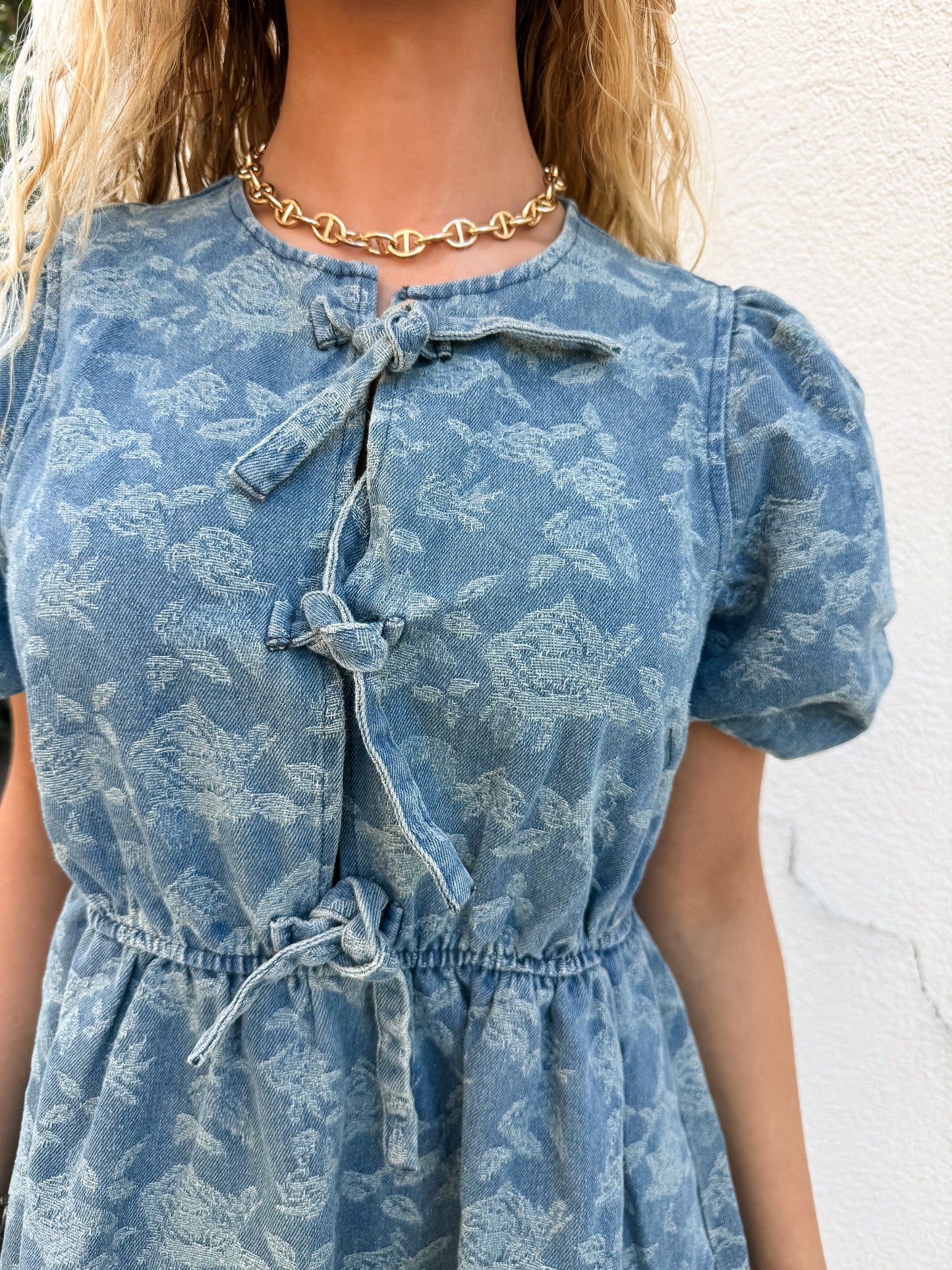 Bluebell Rose Denim Dress