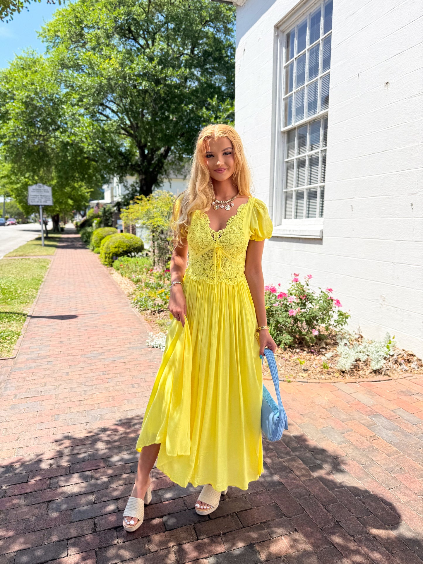 Delicate Daydream Yellow Dress
