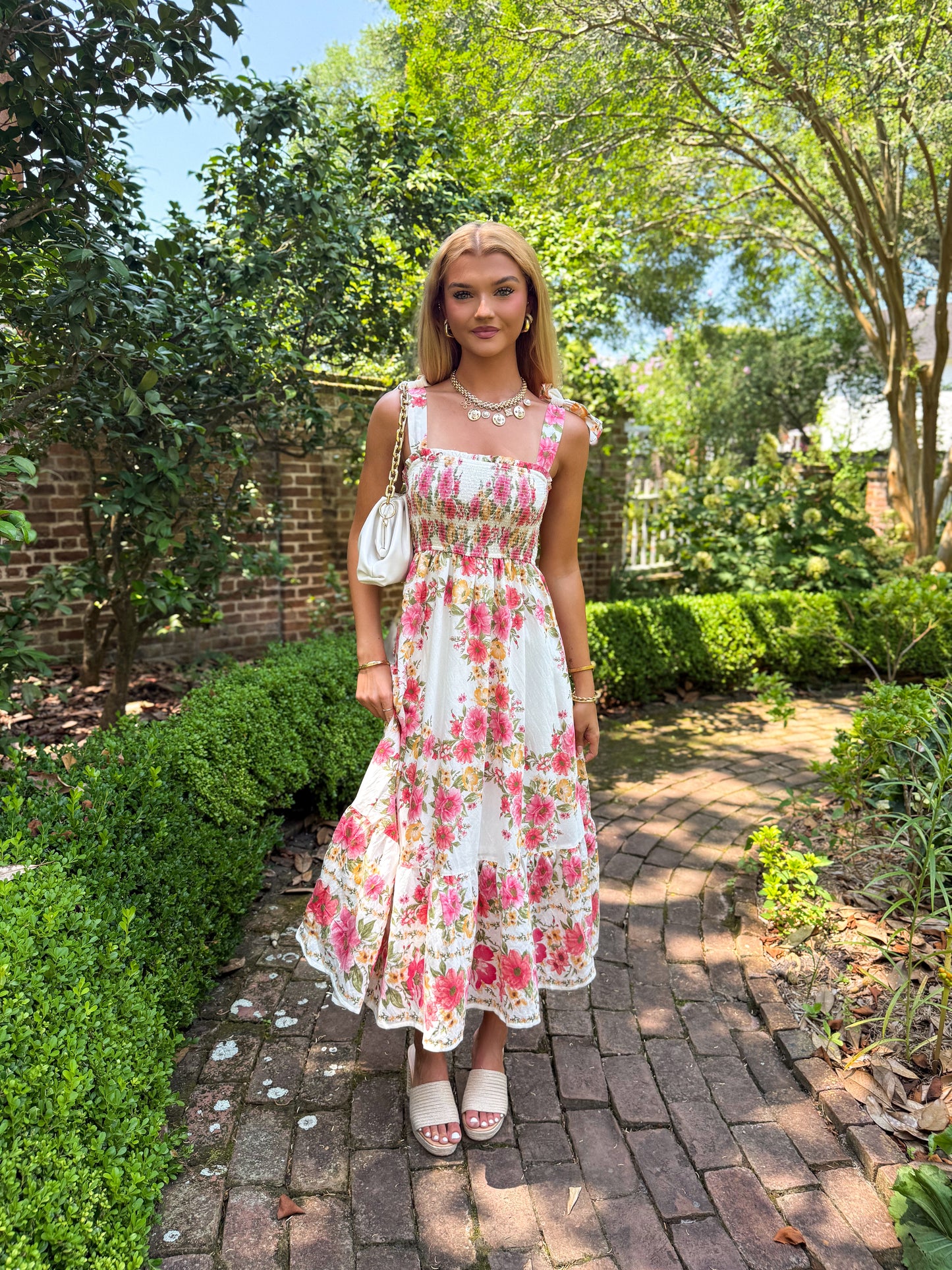 Adrianna Floral Midi Dress