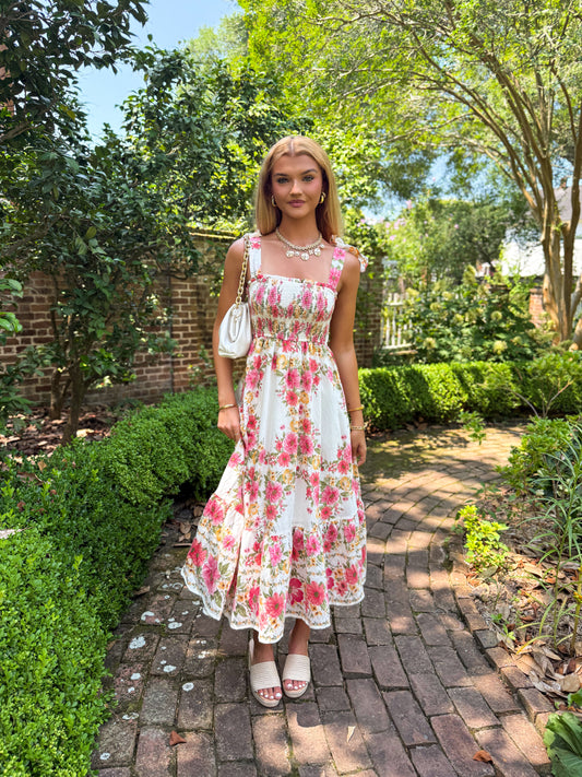 Adrianna Floral Midi Dress